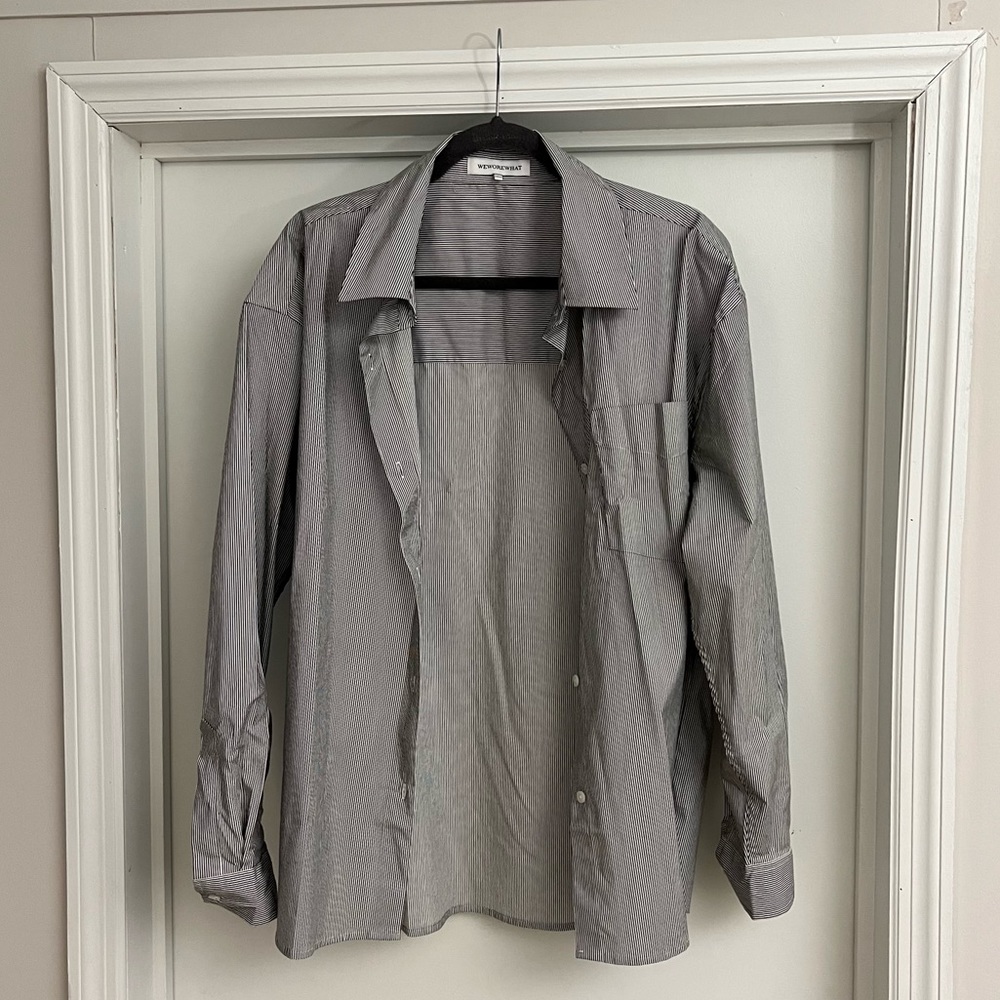 WeWoreWhat Button Down Top